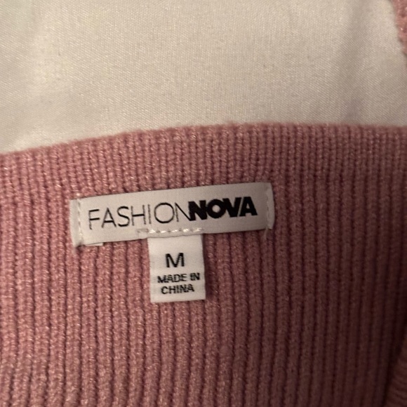 Lilac Sweater Midi Dress - Woman Size M - Picture 4 of 5